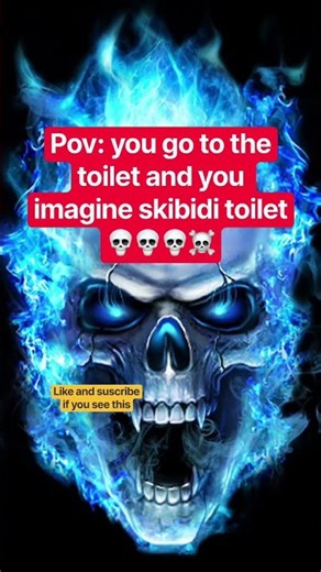 Skibidi toilet suscribe💀💀☠️☠️☠️💀🔥🔥🔥 #viral #memes #phonk #skullemoji #pov
