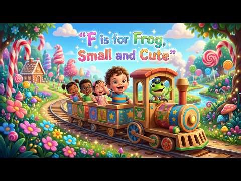 F Is for Frog, Small and Cute 🐸🔤🌈 | Fun Alphabet Song for Kids & Toddlers 👶🎵