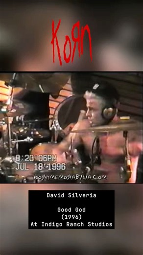 Korn’s David Silveria “Good God” (1996) #korn #davidsilveria #numetal #drummer #jonathandavis