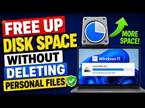 How to Free Up Disk Space Without Deleting Personal Files | Windows 11