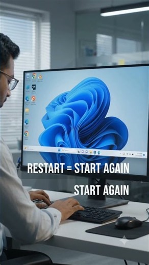 😱 Restart vs Shutdown! 💻 Dono Same Nahi Hain! 🤔 | Windows 11 #Shorts