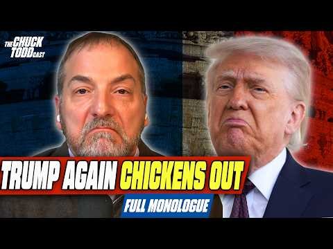 Trump Again… CHICKENS OUT After Iran Calls His BLUFF | Chuck Todd Politics Podcast