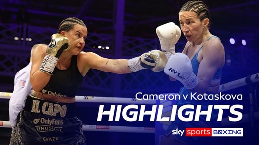 Chantelle Cameron becomes two-weight world champion as she dominates Michaela Kotaskova and calls for Mikaela Mayer next
