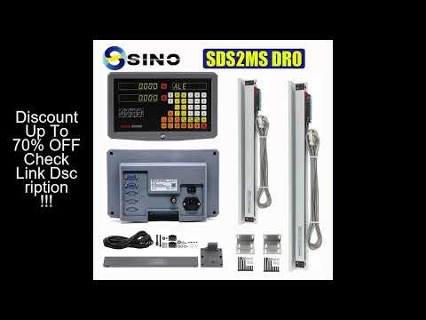 SINO SDS2MS 2 Axis Digital Readout DRO Kit ??? NTS 5? TTL 50-1000mm Linear Glass Scale Optical Encod