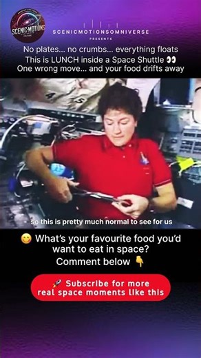 This Looks Fake… But It’s Real NASA Footage 😳🚀 Astronaut Lunch in Space