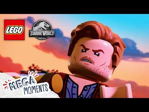 Owen Rides a T-Rex! 🦖 | LEGO Jurassic World: Legend of Isla Nublar | Mega Moments