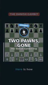 White Sacs 2 Pawns and STILL Wins a Rook — Danish Gambit Trap