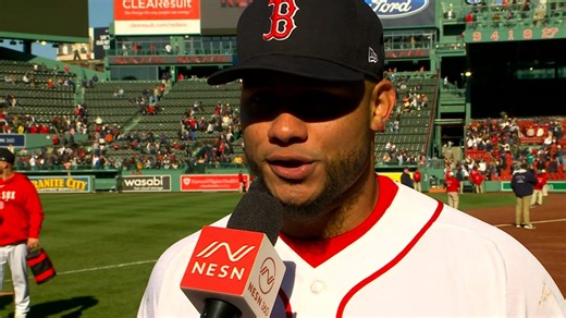 Willson Contreras on Boston's first series win