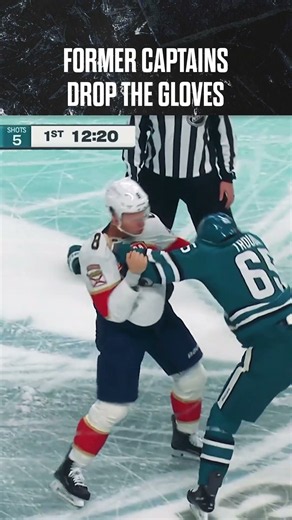 Trouba and Tkachuk drop the gloves!