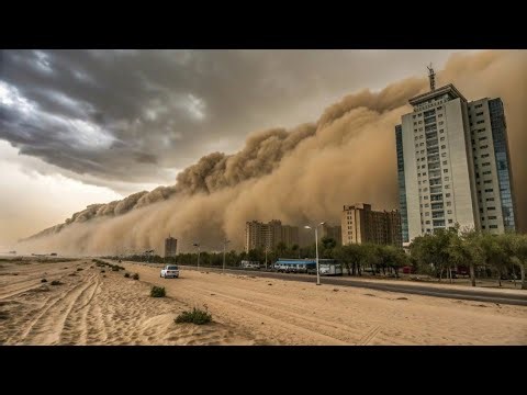CHAOS in China! Massive Dust Storm Chokes Skies, Visibility Near ZERO in Xinjiang!