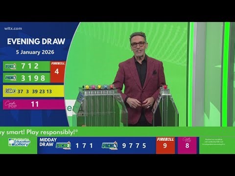 Evening SC winning lottery numbers for January 5, 2025