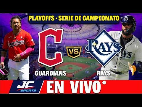 🔴 GUARDIANS VS RAYS EN VIVO ⚾ ALCS 2026 | Narración 🎤 | Playoffs MLB 🏆 JC Sports