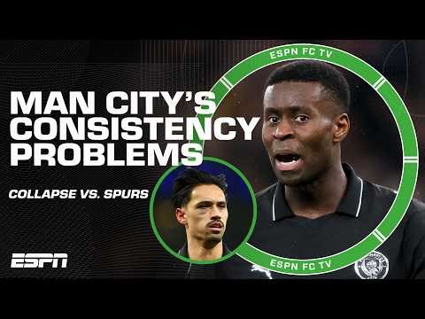 Craig Burley: Man City doesn't have DEFENSE & STABILITY 🗣️ REACTION to draw vs. Spurs | ESPN FC