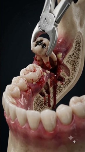 Infected Wisdom Tooth Removal 😱 Satisfying Dental Extraction | ASMR