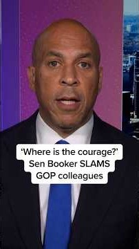 'Where is the courage?' Sen Booker SLAMS GOP colleagues