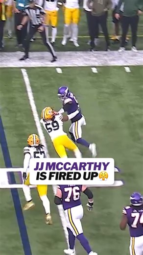 JJ McCarthy lowering the shoulder 😳 | NFL on CBS