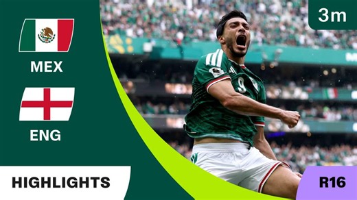 FIFA World Cup 2026: Highlights: Mexico v England: Round of 16