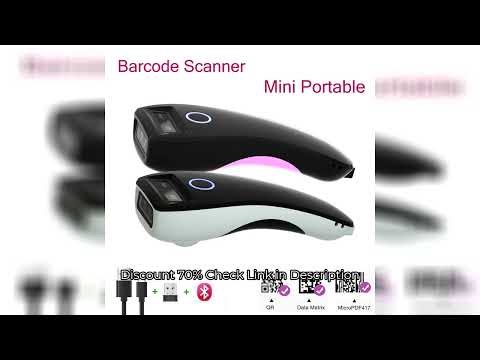 2D Barcode Scanner Bluetooth 2.4G Wireless QR Code Mini Handheld Portable Pocket Reader IOS Android