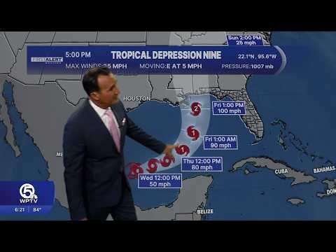 Tropical Depression 9 forecast to become Hurricane Isaias, take aim at Gulf Coast
