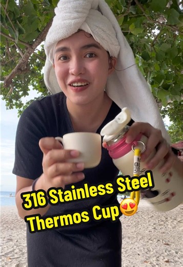 316 Stainless Steel Thermos Cup😍 Portable Vacuum Insulated Flask❤️