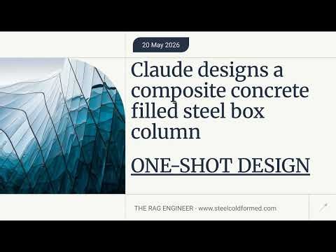 Watch Claude AI design a composite steel-concrete box column in one shot