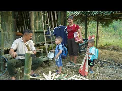 Selling a litter of piglets—Ngoan buys the essential items to help Tuấn survive in the wilderness.