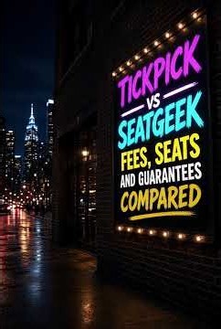 TickPick vs SeatGeek: Fees, Seats and Guarantees Compared