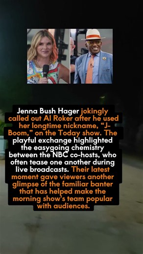 Jenna Bush Hager Calls Out Al Roker for Using Her Embarrassing Nickname #shorts