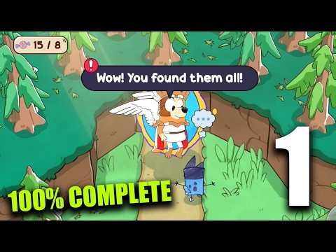 Bluey's Quest for The Gold Pen (2025) - Chapter Level 1 The Meadow - 100% Complete Walkthrough