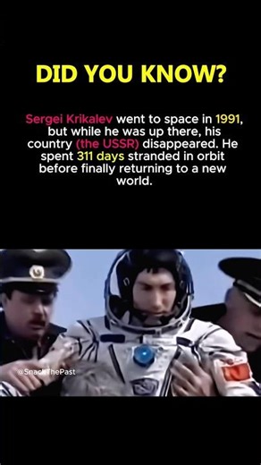 The 🚀 Last Soviet Citizen in Space! #SergeiKrikalev #USSR #SpaceHistory #MirStation #TrueHistory