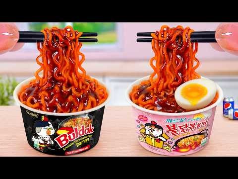 Best Of Korean Food 🍜 How To Make Miniature Chicken Noodles Recipe 😋 Tina Mini Cooking