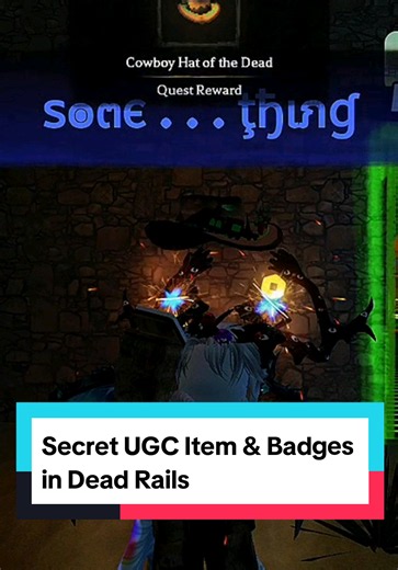 Secret UGC Item and Badges in Dead Rails Roblox
