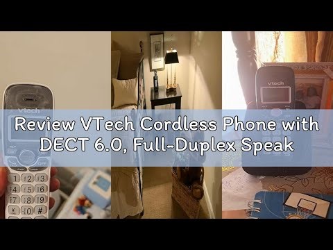Review VTech Cordless Phone with DECT 6.0, Full-Duplex Speakerphone, Lighted Display, Backlit Keypad