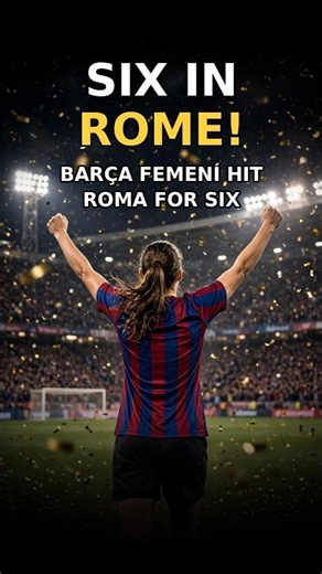 🔥 BARÇA FEMENÍ HIT ROMA FOR SIX! EUROPE'S QUEENS 😱👑🔵🔴