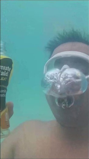 Burp Coke Zero Sugar vs Minute Maid Orange vs Minute Maid Pineapple Underwater