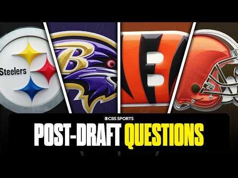 Biggest post-draft questions for every AFC North team 🤔 | Steelers, Ravens, Bengals, Browns