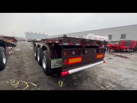 China 3 Axles Shipping Container Chassis Frame 40tons Skeleton Trailers 20/40ft Skeleton for Sale