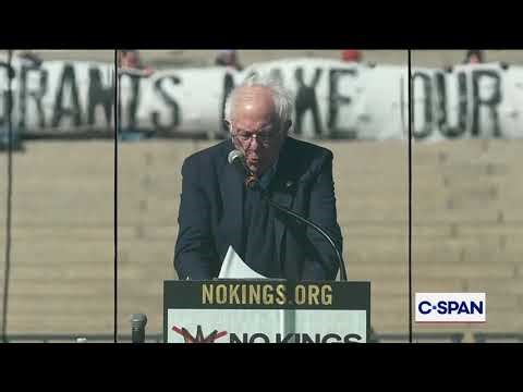 Sen. Bernie Sanders Rails Against War with Iran at No Kings Rally