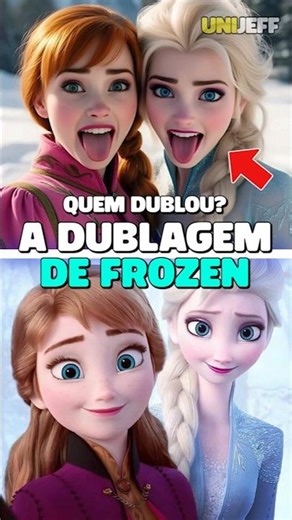A dublagem do filme Frozen no Brasil #frozen #frozen2 #elsa