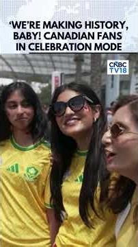 Canadian Fans Erupt With Joy After Canada Defeats South Africa in World Cup Knockout Game | N18G