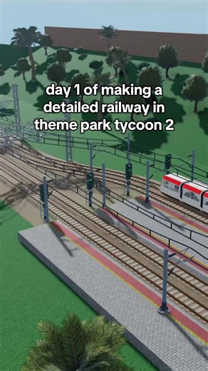 Building a Detailed Railway in Theme Park Tycoon 2