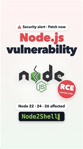 Node.js Vulnerability 2026: Node2Shell Explained + How to Fix 🚨