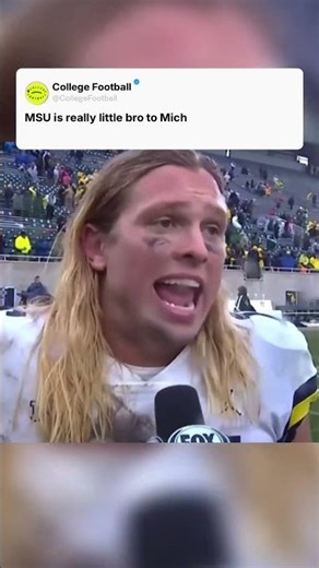 Michigan Wolverines football vs Michigan State Spartans football: In-state rivalry.\r \r Same state, d