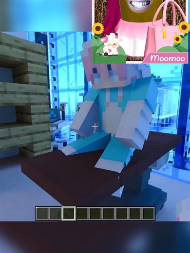 Momon Jadi Dokter Operasi Atun di Minecraft