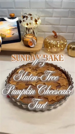 Gluten-Free Pumpkin Star Tart with Cinnamon Crunch & White Chocolate Walnut Praline 🎃