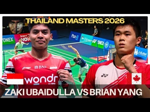 COMEBACK KING! 🇮🇩 Zaki Ubaidillah Stuns 4th Seed Brian Yang | Thailand Masters 2026 Highlights