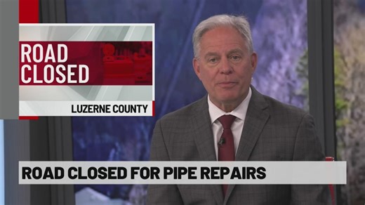 Pipe repairs closes road for 2 weeks | 28/22 News