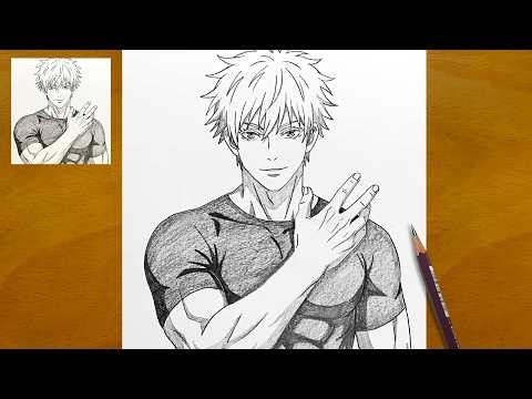 How to Draw Gojo Satoru from Jujutsu Kaisen | Pencil Sketch