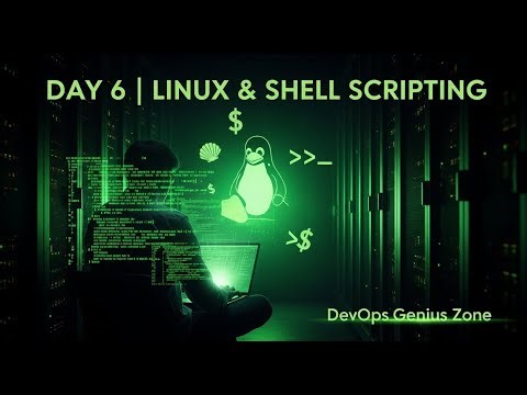 Day 6 Linux & Shell Scripting Complete Shell Scripting Playlist #aws #azure #devops