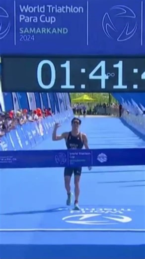 Earned every second of it 🥇🇺🇿 #Triathlon #BeYourExtraordinary